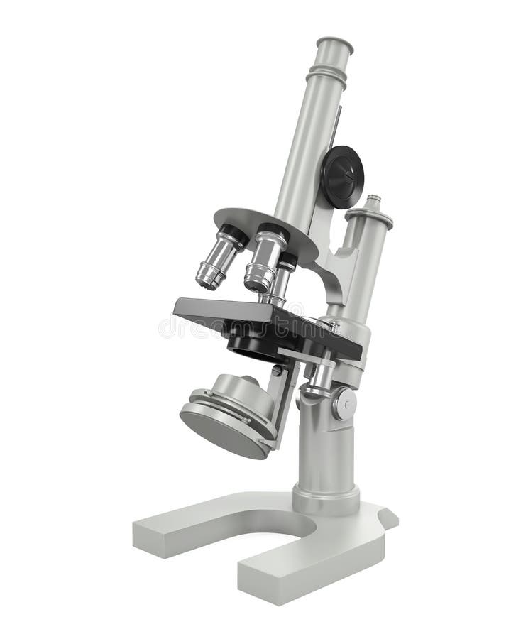Microscop antic izolat royalty free illustration