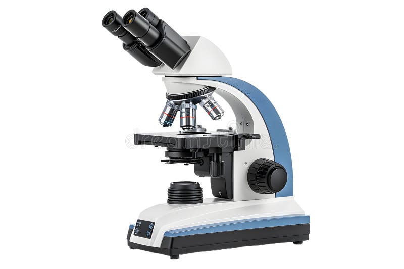 Microscop izolat pe fond alb vector illustration