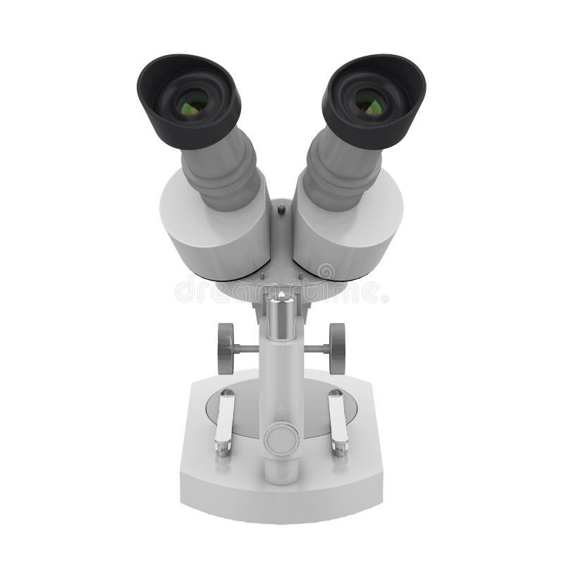 Microscop izolat royalty free illustration