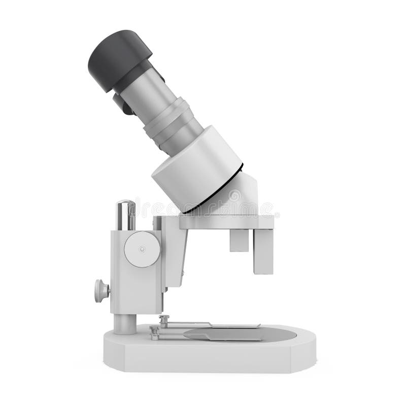 Microscop izolat stock illustration
