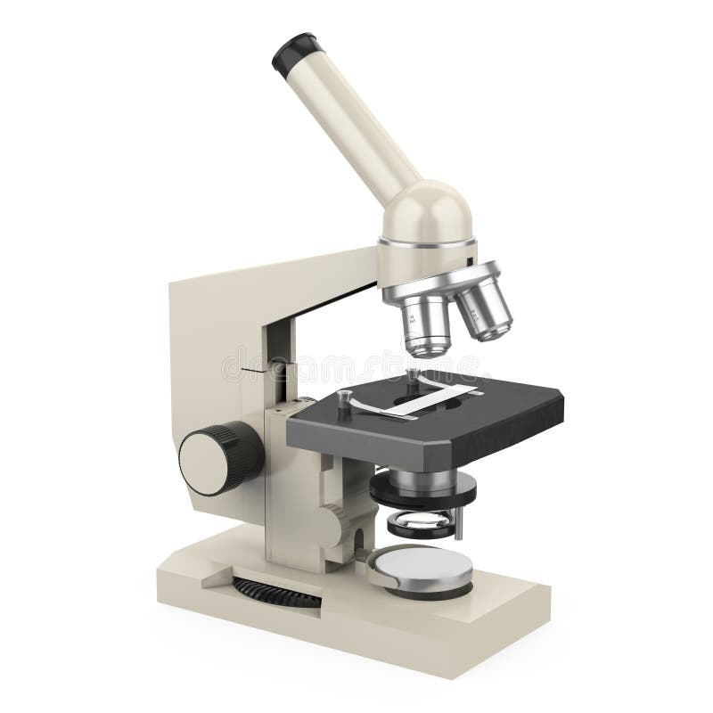Microscop izolat royalty free illustration