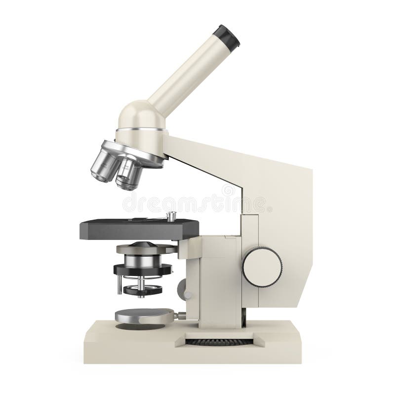 Microscop izolat royalty free illustration