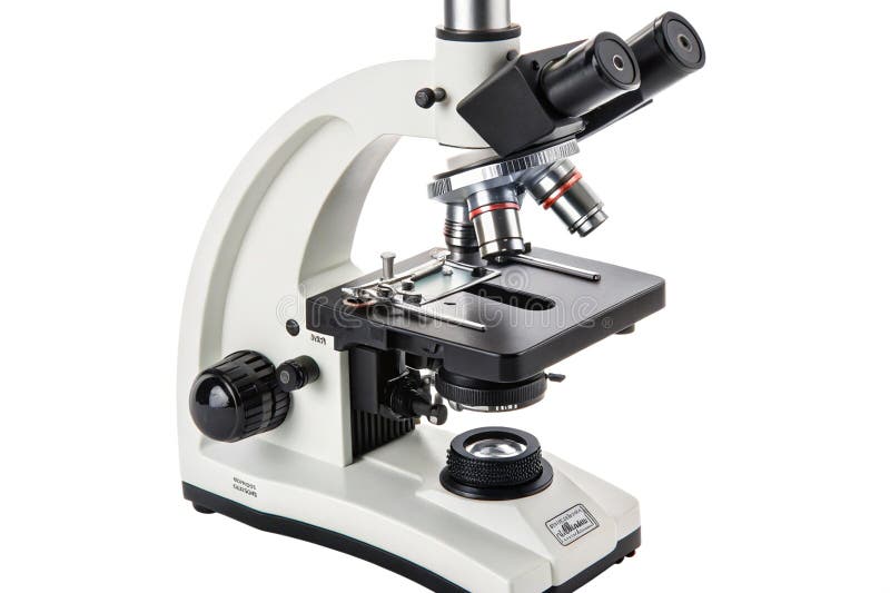 Microscop izolat pe fond alb generat de ai vector illustration
