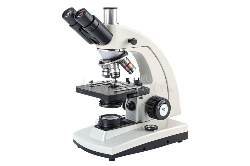 Microscop izolat pe fond alb generat de ai royalty free illustration