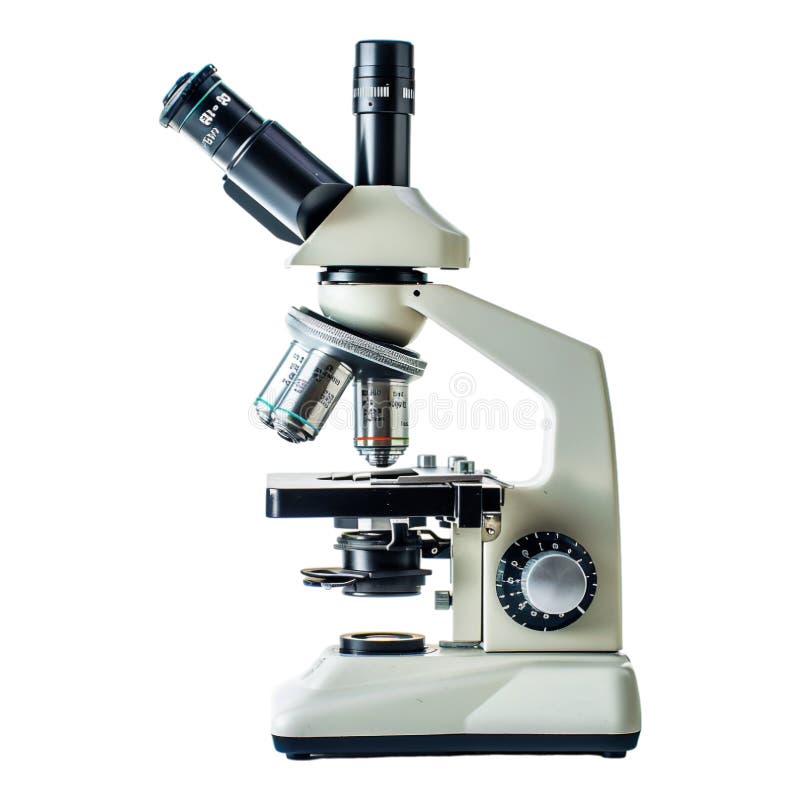 Microscop izolat pe transparent vector illustration