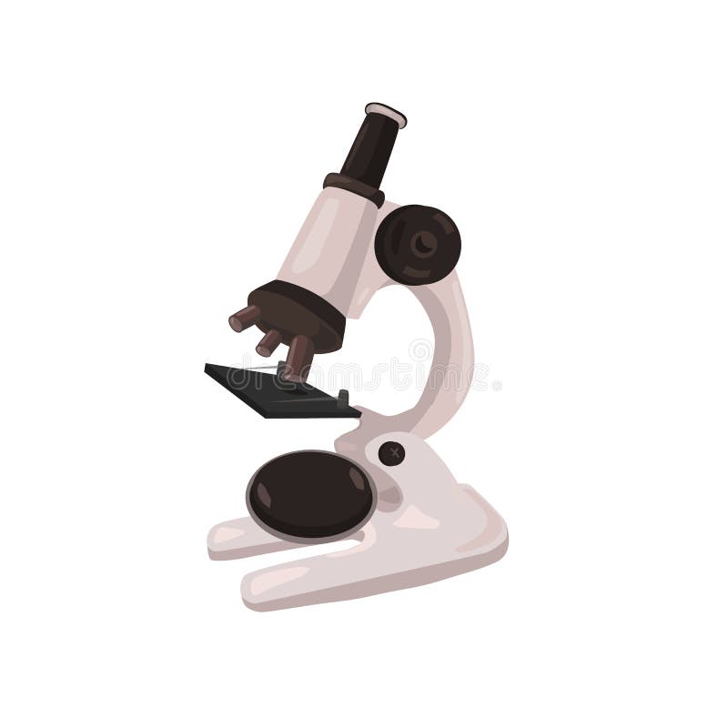 Microscop școlar izolat royalty free illustration
