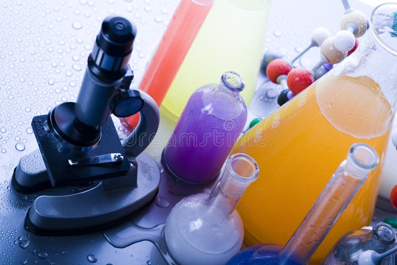 Microscope stock photography