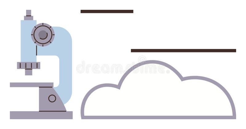 Microscope and Cloud Concept for Innovation, Science, and Technology ...