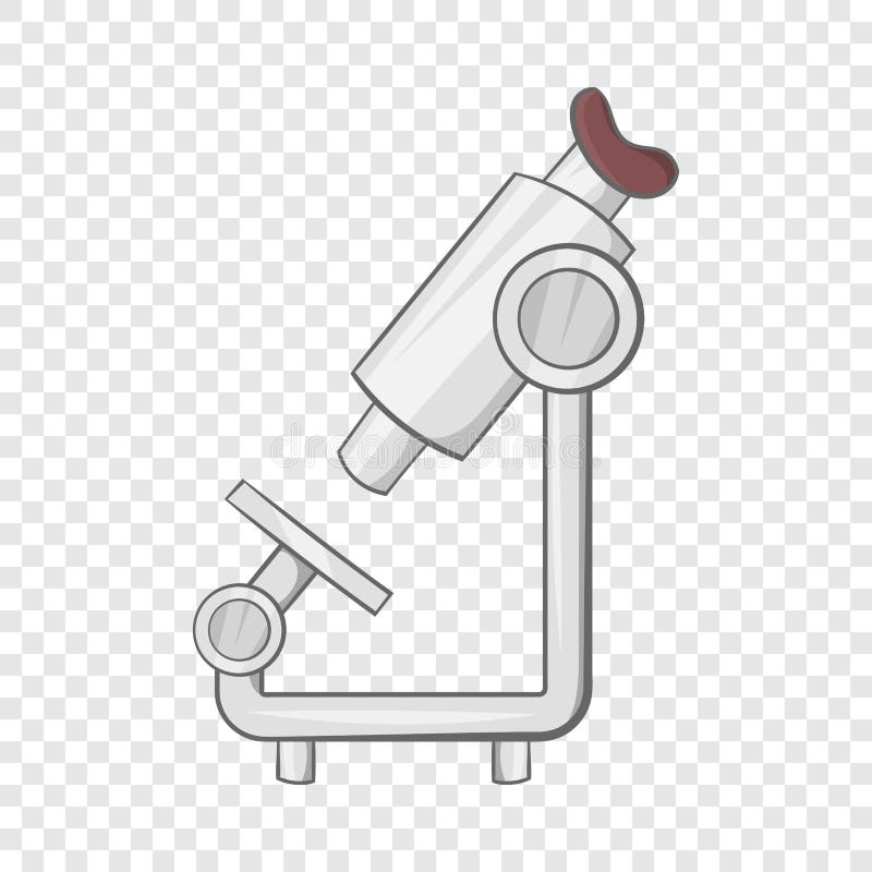 Microscope Icon in Cartoon Style Stock Vector Illustration of