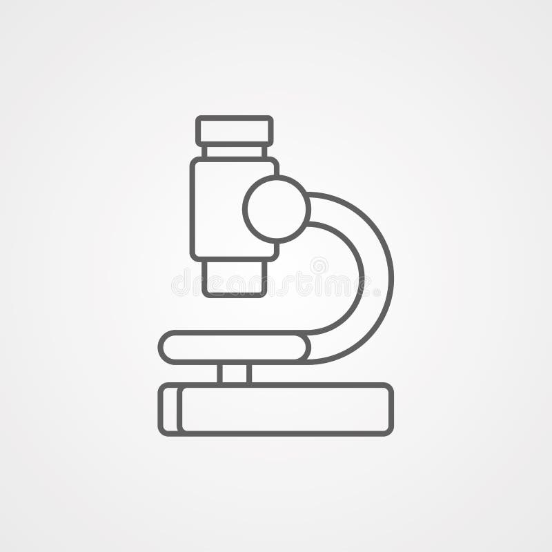 Microscope Vector Icon Sign Symbol Stock Vector Illustration of