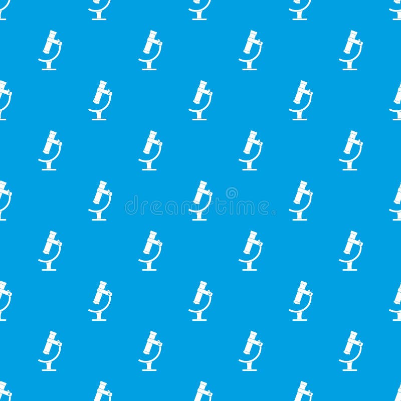 Microscope Pattern Seamless Blue Stock Vector - Illustration of medical ...