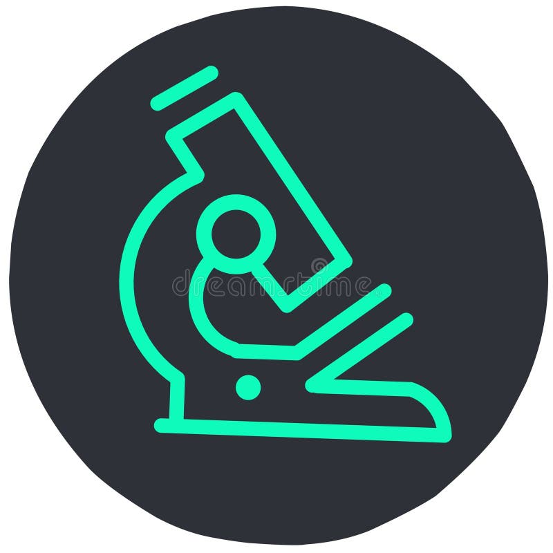 Microscope vector icon, clinically approved vector illustration