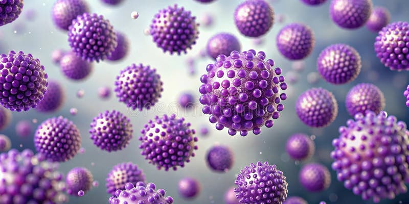 Microscopic spheres in motion a detailed visualization of cellular structures floating in a fluid medium. Generative AI vector illustration