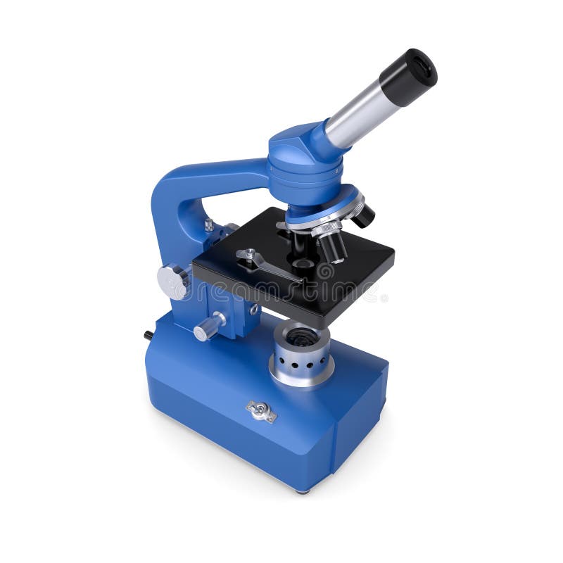 Microscopio azul libre illustration Microscopio azul libre illustration
