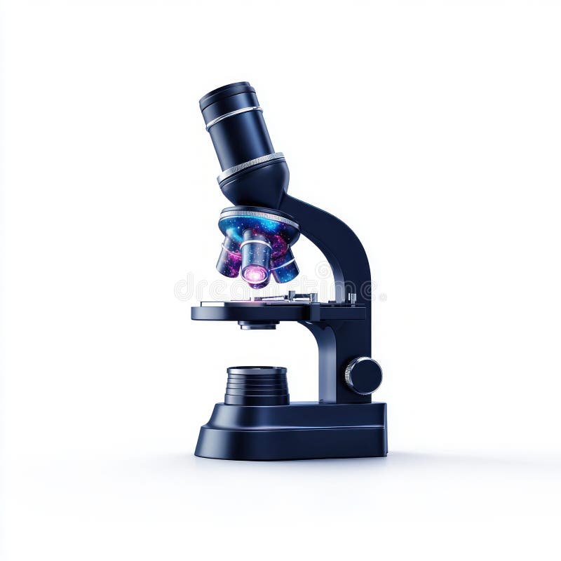 Microscopio Futuristico Inutilizzato Di Galassia royalty illustrazione gratis