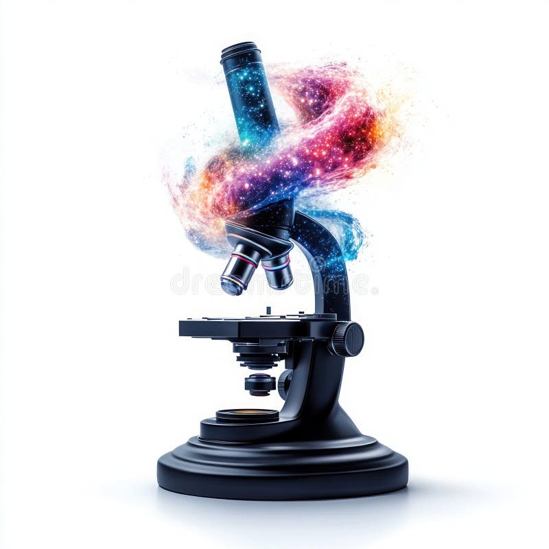 Microscopio Futuristico Inutilizzato Di Galassia royalty illustrazione gratis