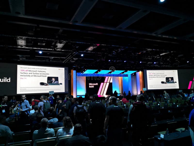 Microsoft Build 2018 Conference in Seattle Editorial Photo Image of