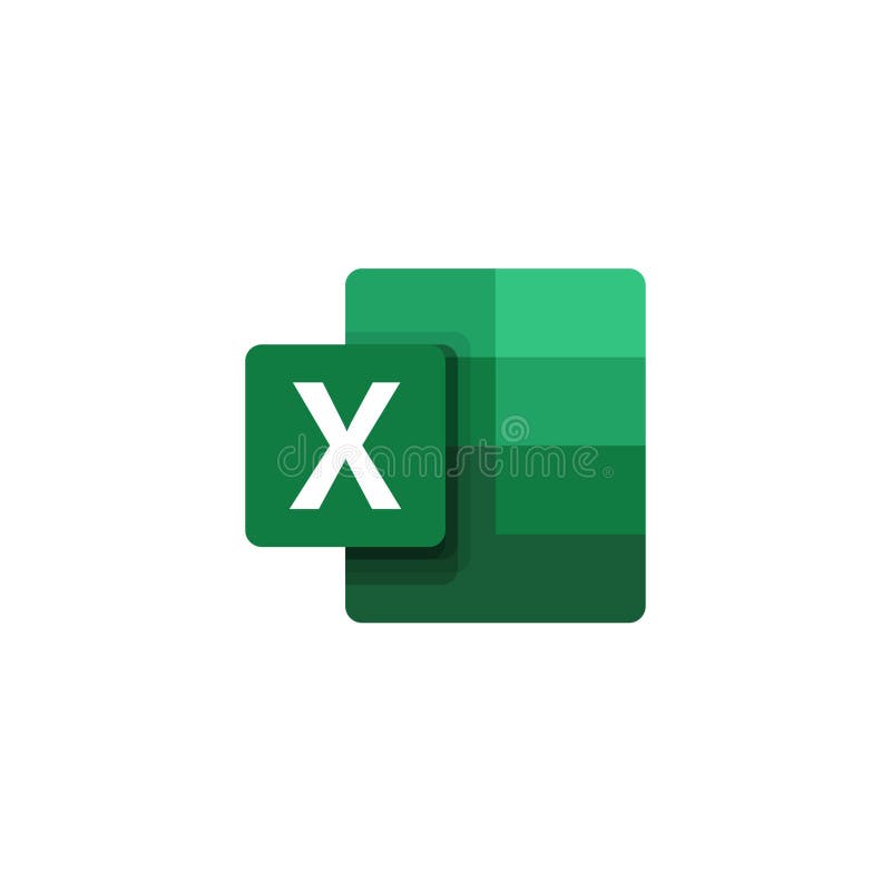 Microsoft Excel Logo Editorial Illustrative on White Background ...