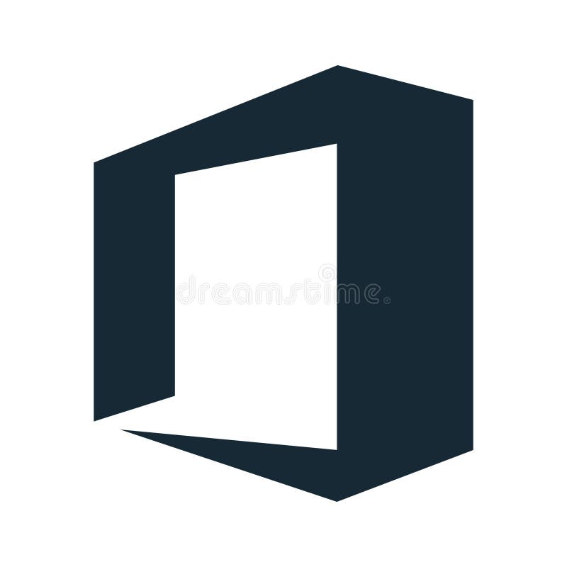 Microsoft Office Icon Vector Logo Template Editorial Photo - Illustration  of skyscraper, modern: 208663901