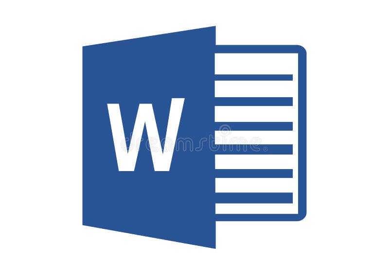 Microsoft Word 2013 logo ilustracji Microsoft Word 2013 logo ilustracji