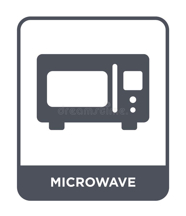 Microwave Flat Icon Or Logo For Web Design. Stock Vector - Illustration