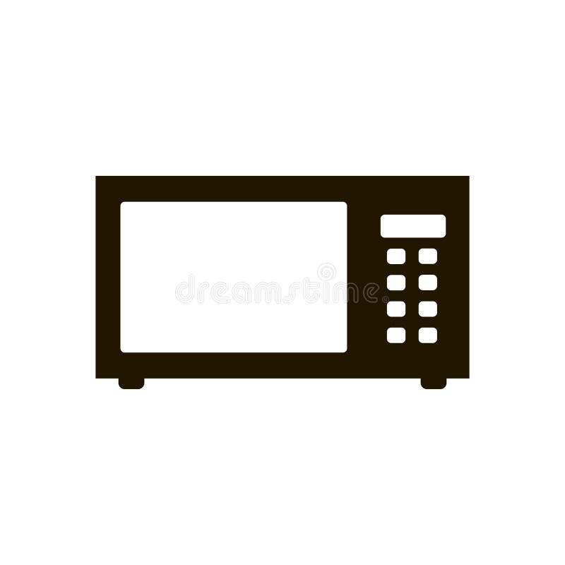 Microwave Icon on White Background. Illustration Eps 10. Stock Vector