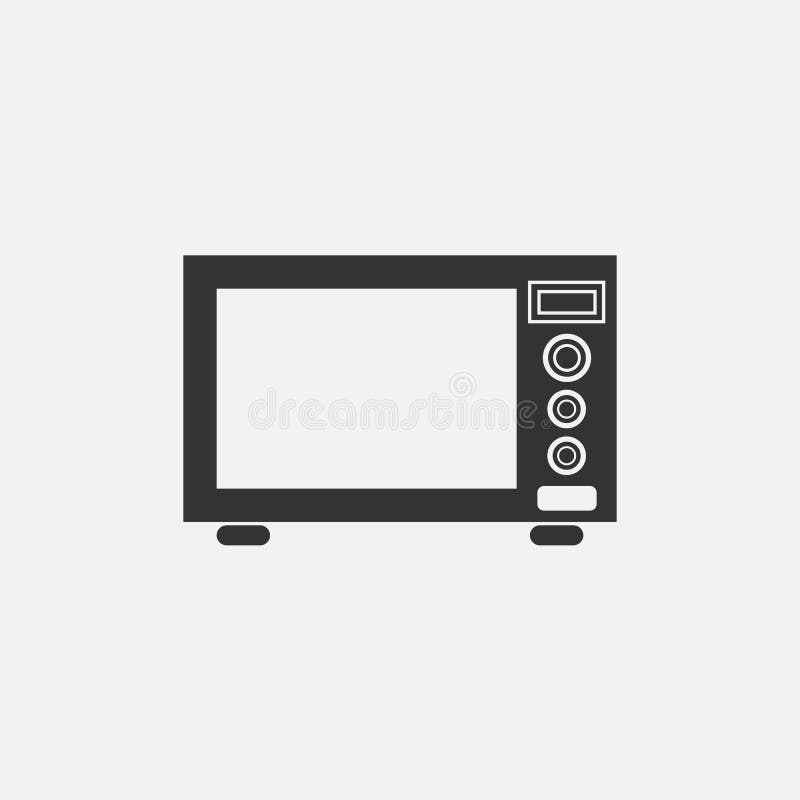 Microwave oven icon, electric appliance, electric equipment stock illustration Microwave oven icon, electric appliance, electric equipment stock illustration