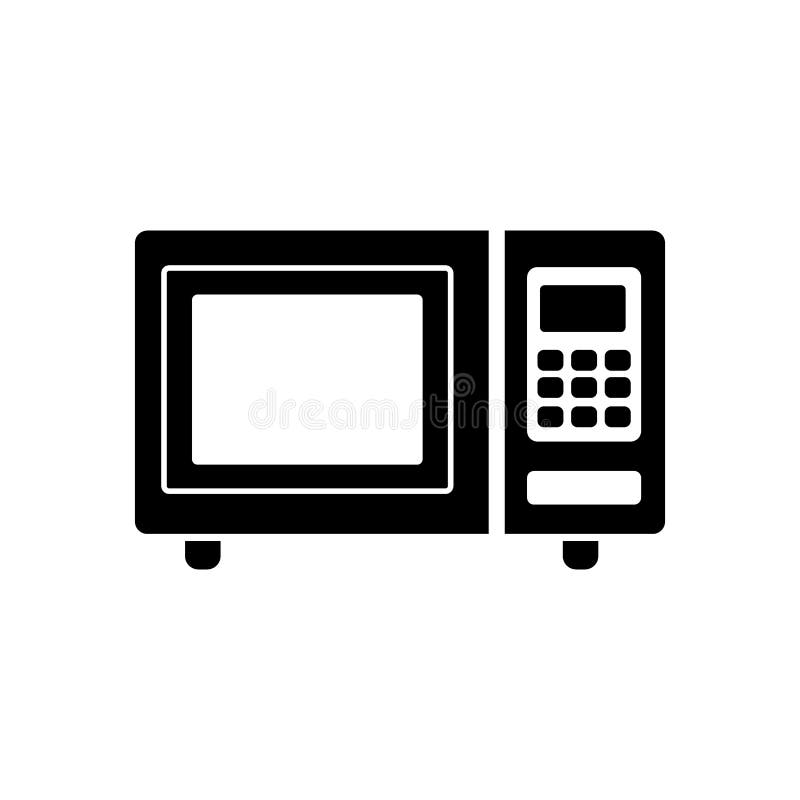 The Microwave Oven Icon. Kitchen Symbol Stock Vector Illustration of