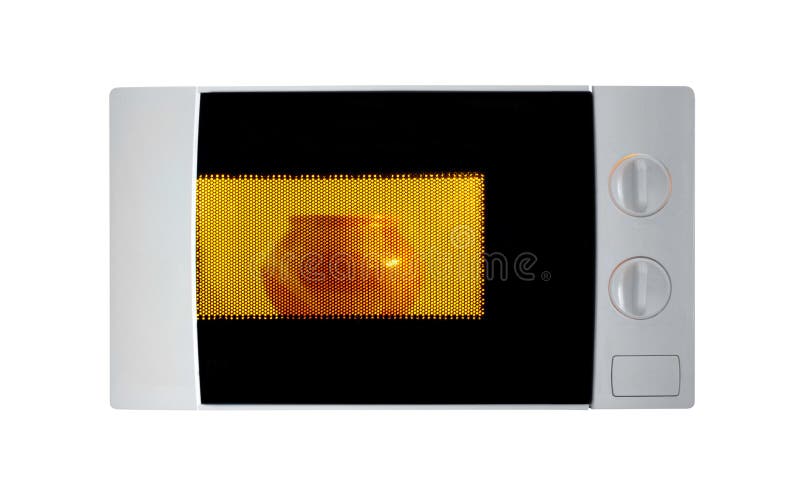 Microwave on white background stock image Microwave on white background stock image