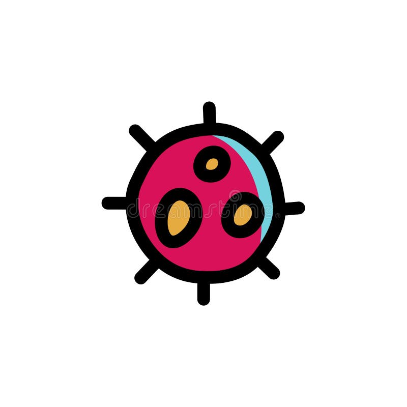 Micróbios ilustração royalty free