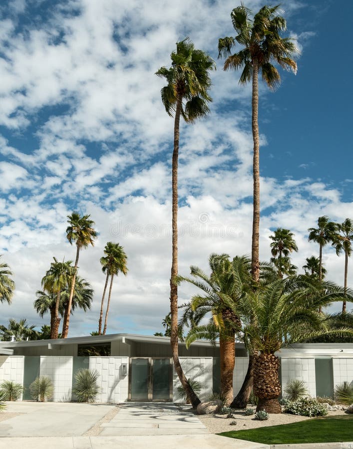 Classic Palm Springs residential architecture royalty free stock images Classic Palm Springs residential architecture royalty free stock images