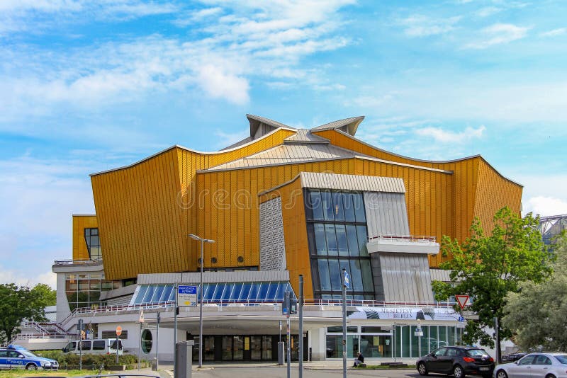 Mid-day shot of the The Berliner Philharmonie. stock photography Mid-day shot of the The Berliner Philharmonie. stock photography