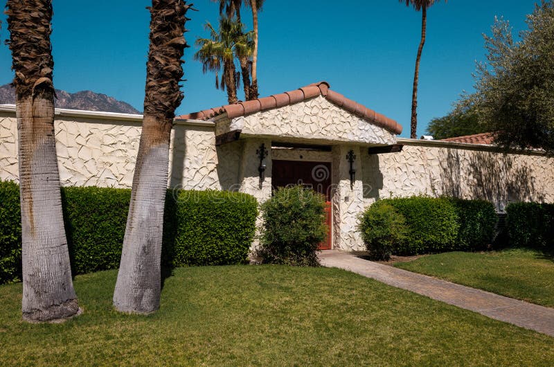 Midcentury Modern Condo, Palm Springs, California Editorial Photo