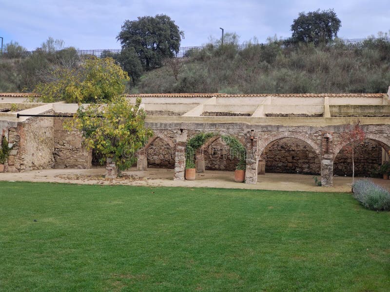 Middeleeuws dorp royalty-vrije stock foto