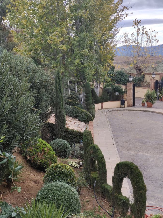 Middeleeuws dorp stock afbeeldingen