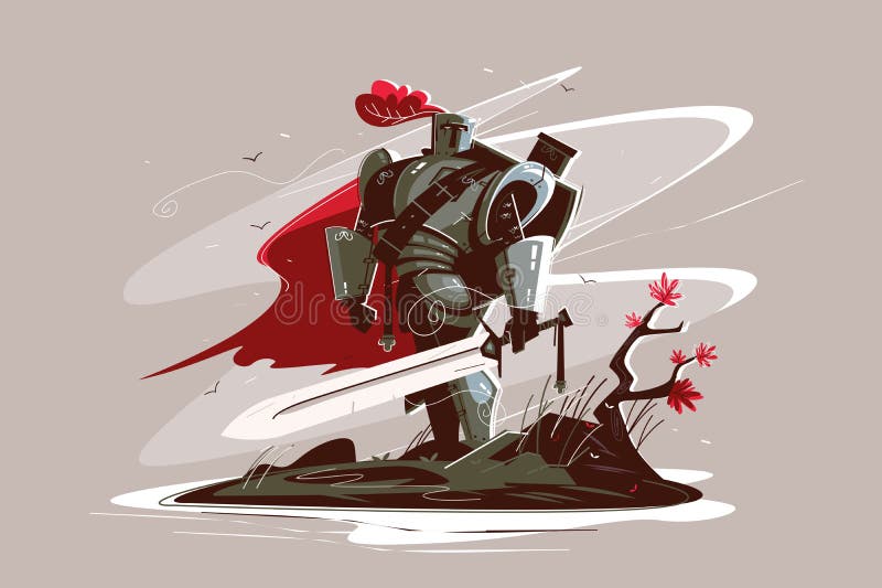 Middeleeuwse sterke ridder
