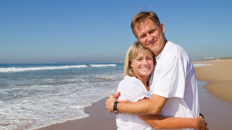 Echtpaar van middelbare leeftijd royalty-vrije stock afbeelding