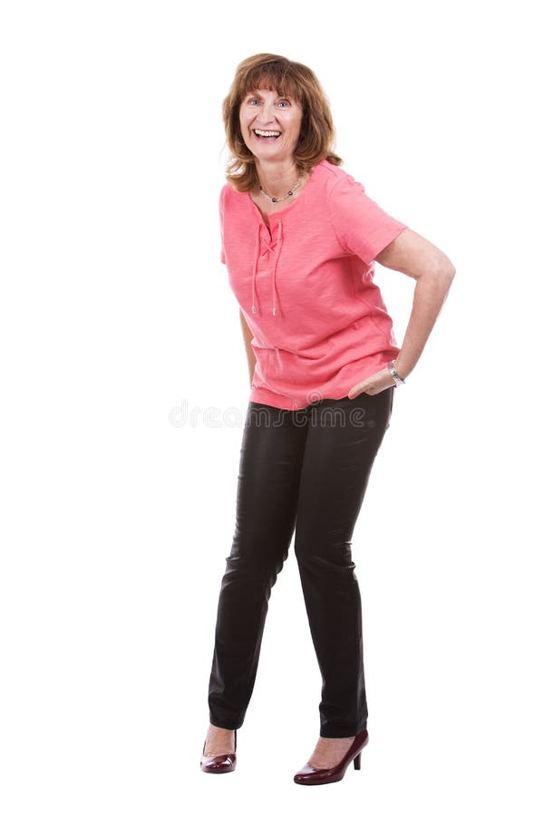 Middle aged casual woman stock image. Image of casual - 73112893