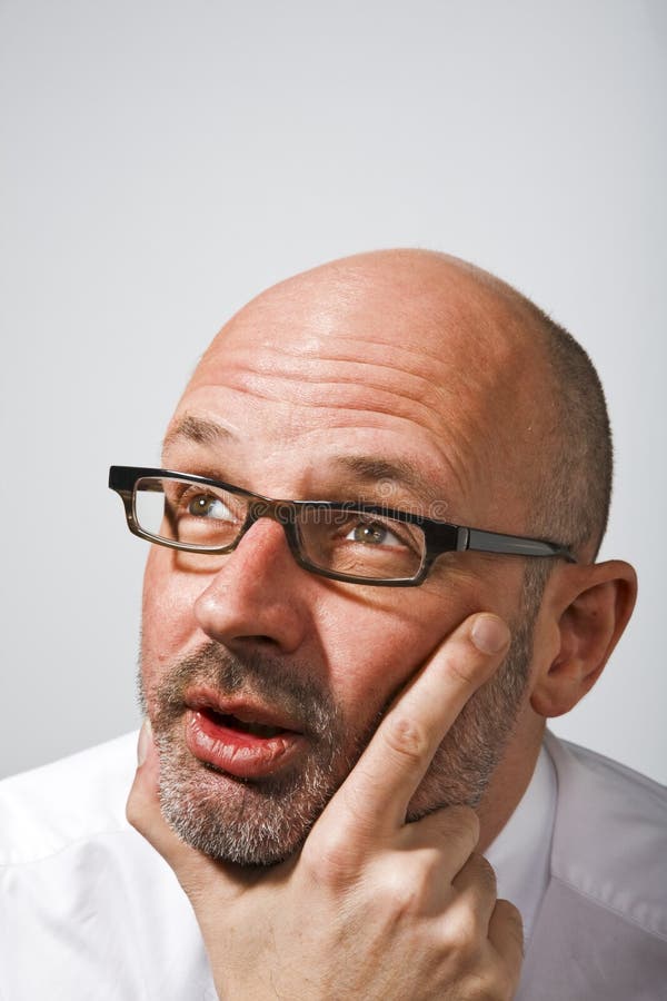 Middle-aged man stock photo
