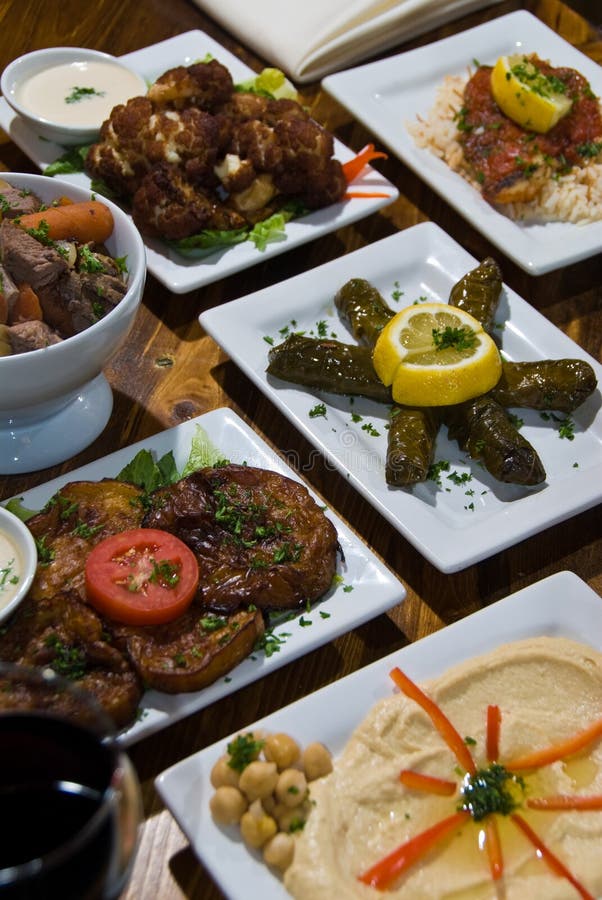 Middle eastern appetizer spread