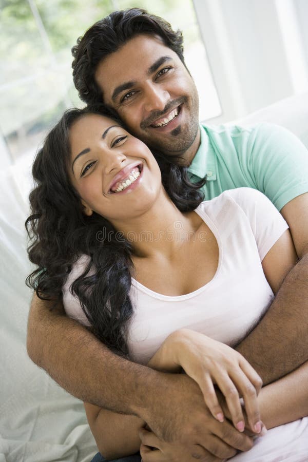 A Middle Eastern couple cuddling stock photos