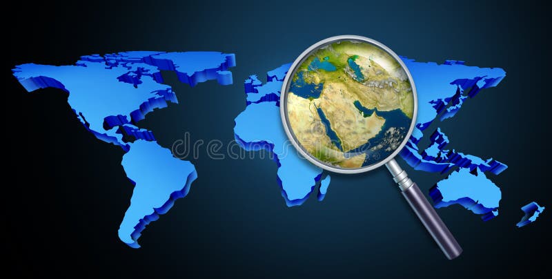 Middle Eastern Crisis vector illustration