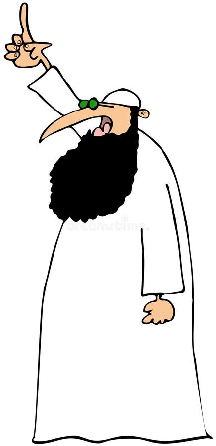 Middle eastern man stock illustration