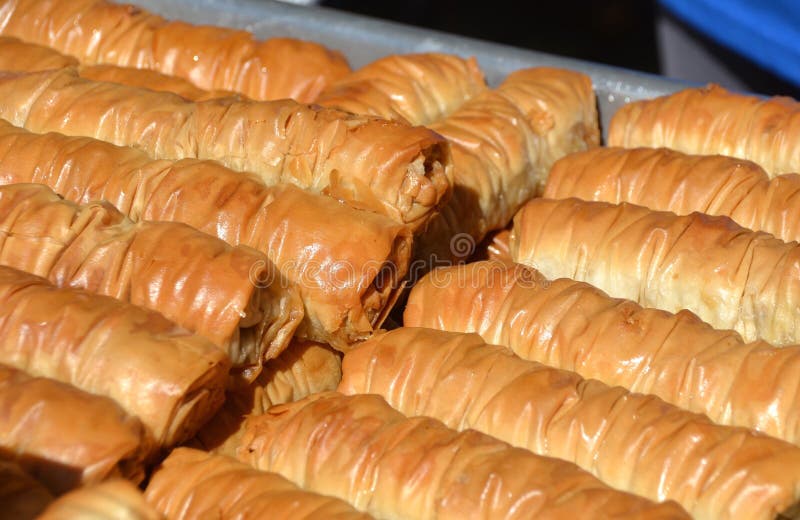 Middle Eastern Pastry stock photo. Image of flakes, pastry 160140080