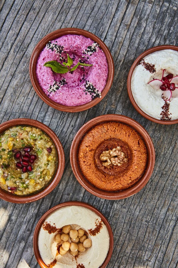 Middle eastern side dishes stock image. Image of beetroot 140840995