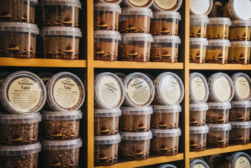 Middle Eastern spices on sale at Borough Market, London, UK. stock images Middle Eastern spices on sale at Borough Market, London, UK. stock images