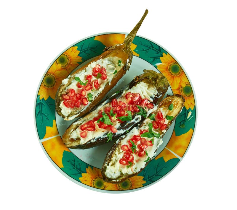 Middle Eastern Stuffed Eggplant Stock Image Image of aubergine, stuffed 159340809