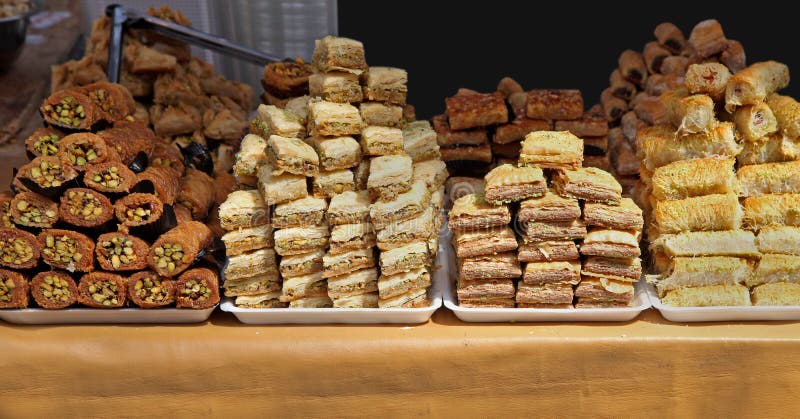Middle Eastern sweets stock image Middle Eastern sweets stock image