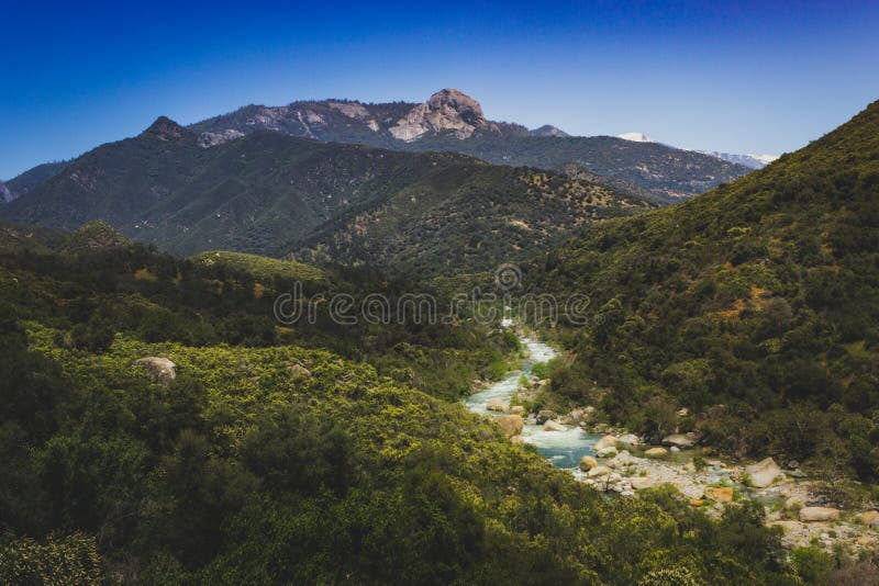 Middle Fork Kaweah River and Moro Rock