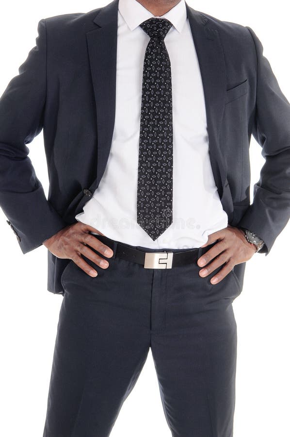 The middle section of a American man stock photography The middle section of a American man stock photography
